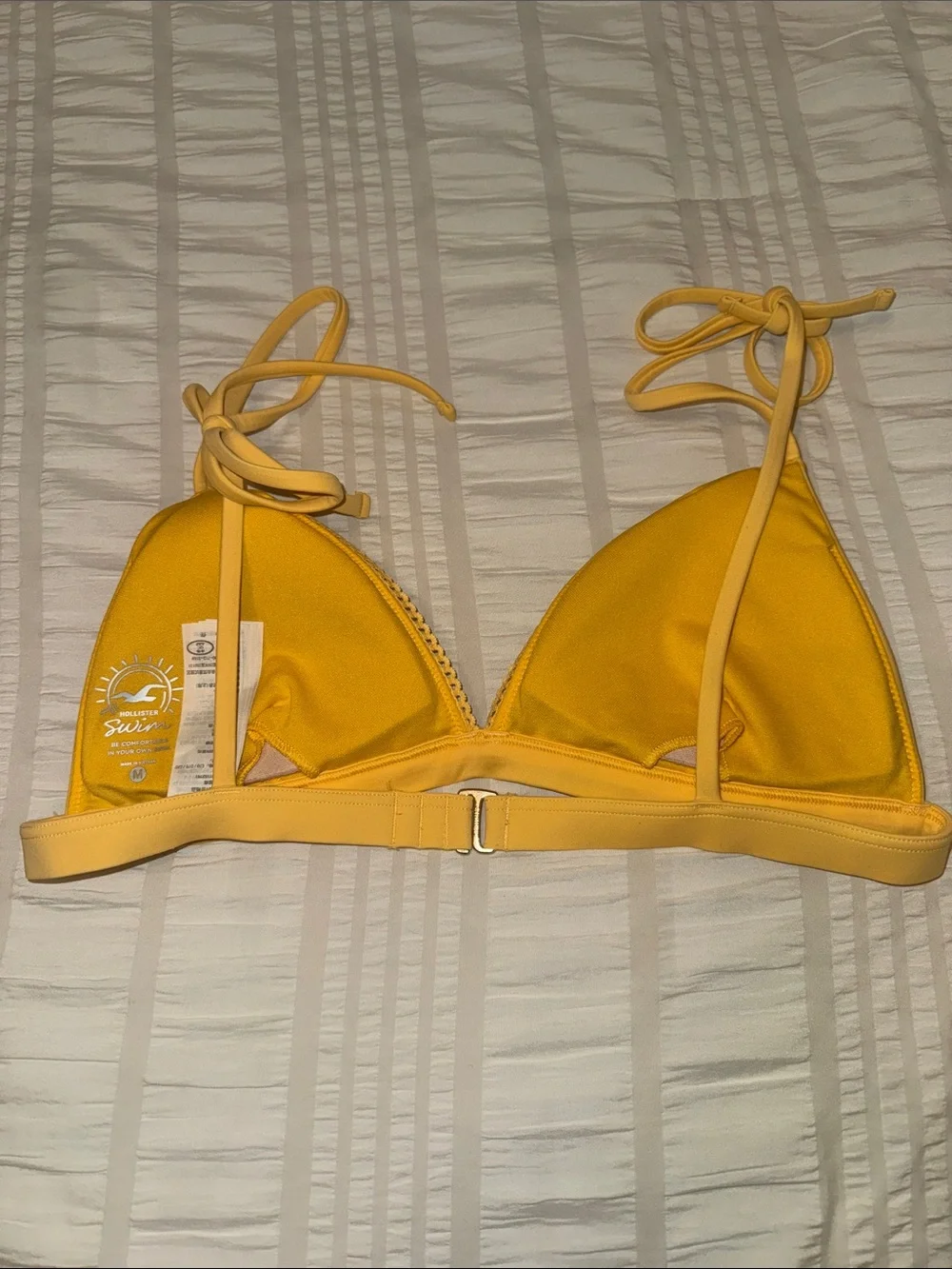 Hollister Yellow Triangle Bikini Top